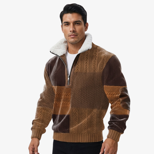 Serge | Suéter con cuello forrado cálido