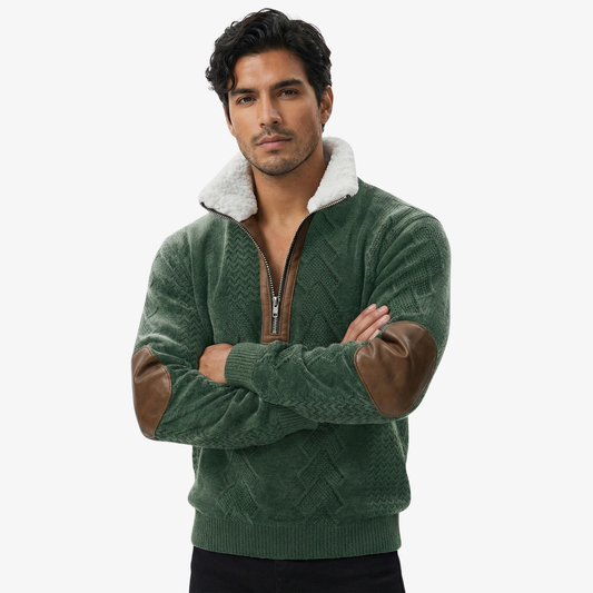 Victor | Suéter con cuello forrado cálido