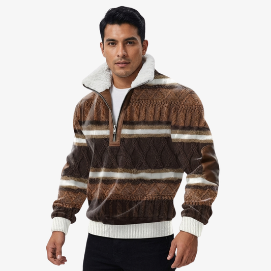 Simon | Suéter con cuello forrado cálido