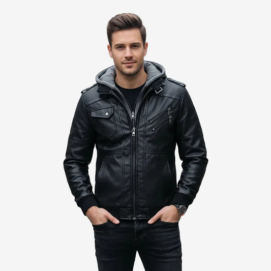 BIKER | ABRIGO DE CUERO