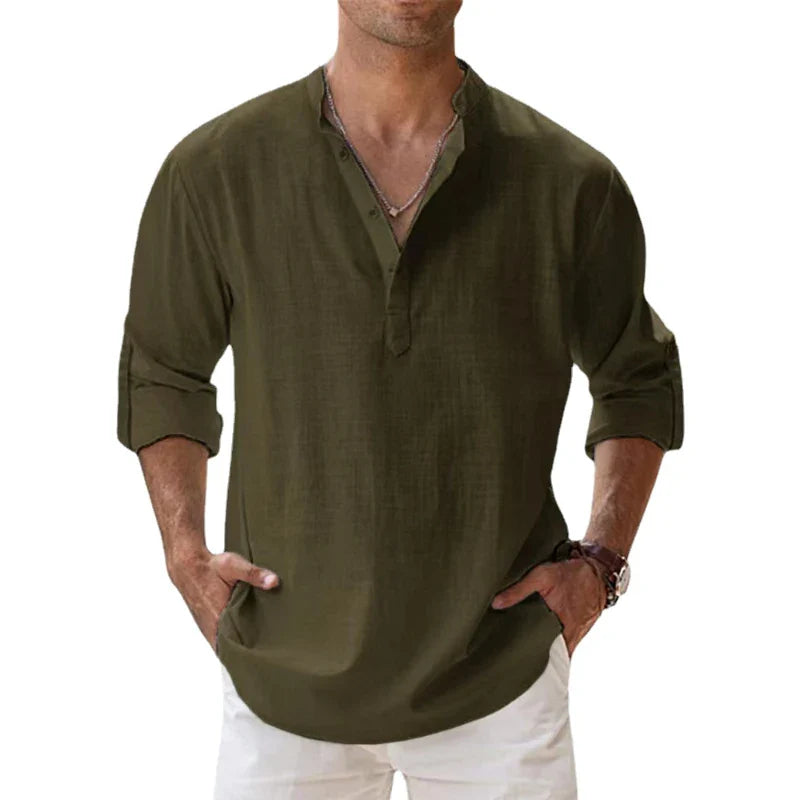 LINO | CAMISA CUELLO ALTO